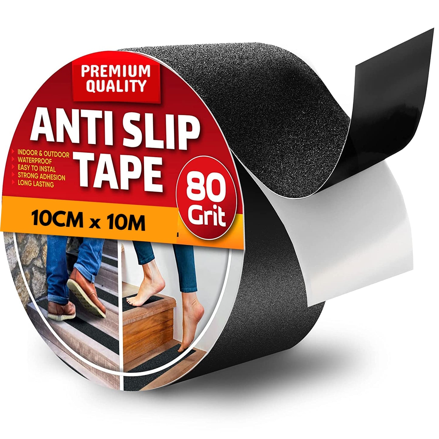 Heavy Duty Anti Slip Grip Tape Roll (10cm by 10m)